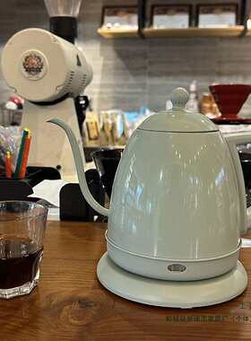 【工厂】品高304不锈钢0.8L咖啡手冲壶天鹅颈电热水壶茶黑绿