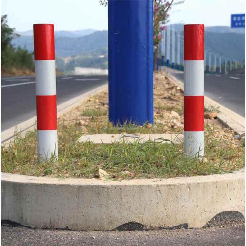 114钢管镀锌预埋警示柱道路路桩防撞柱停车桩隔离立柱直埋警示桩