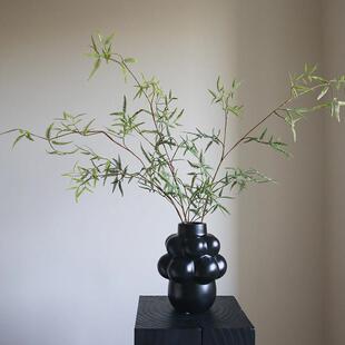 彷真绿色植物芒萁蕨 彷真植物 北欧家居摆饰禅意绿植花艺摆设拍摄