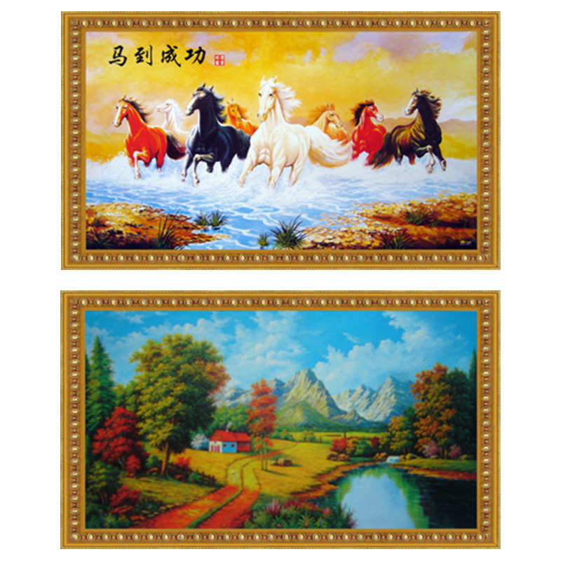 1200w碳晶电暖画 家用壁挂式电暖器 石墨烯取暖壁画暖气片电热板