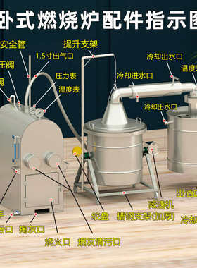 欣顺昊酿酒设备大型酒坊酿酒机商用304蒸酒器小作坊无烟反烧锅炉