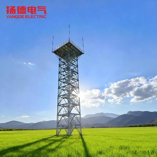 雷达塔钢结构草原山顶通用气象监测雷达塔镀锌防腐避雷针塔厂家