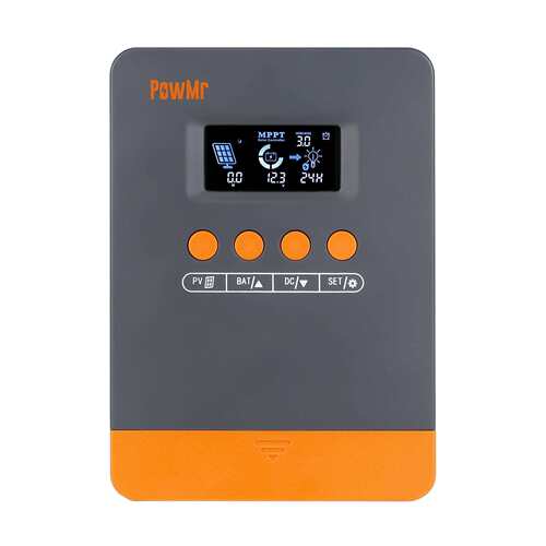 新款25A35A45A太阳能控制器MPPT12V24V光伏智能充放电控制器跨境