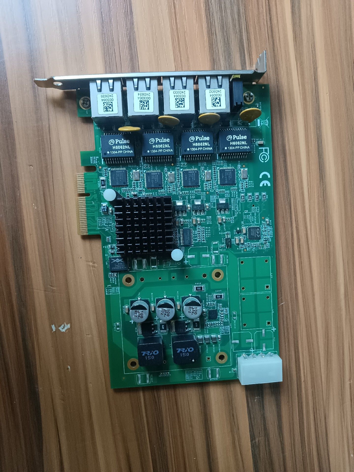 凌华原装图像采集卡 PCIe-GIE64+ 网卡 4通道PC