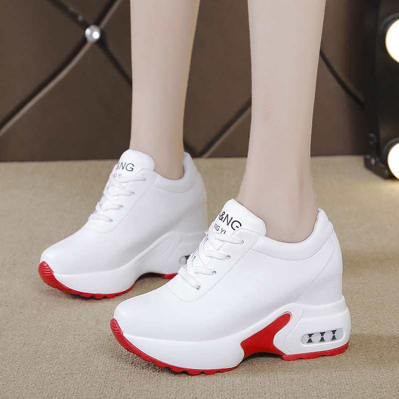 内增高小白鞋女2025新款透气网面女鞋厚底百搭旅游休闲运动鞋,女鞋,深口单鞋,淘宝优惠券,粉丝福利购,淘宝优惠卷