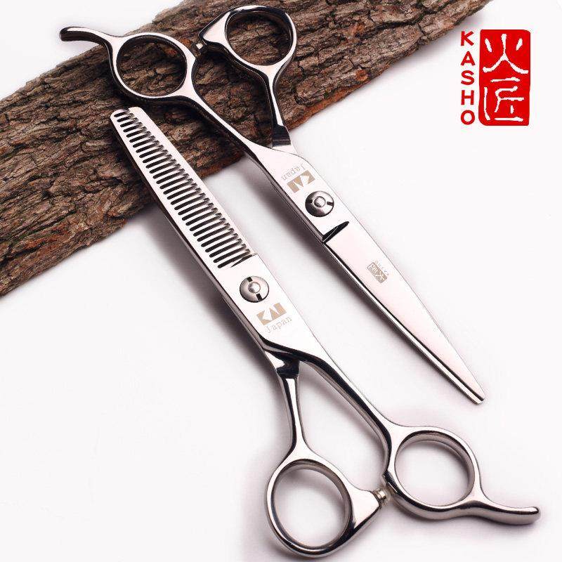 专业火匠理髲剪刀平剪无痕牙剪打薄剪浏海发型师剪发工具美发剪刀图片