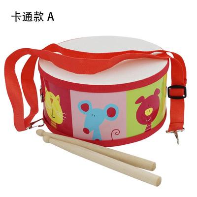 正品儿童手拍鼓幼乐儿园宝奥宝夫地鼓敲击行军鼓1-3岁尔木质打击