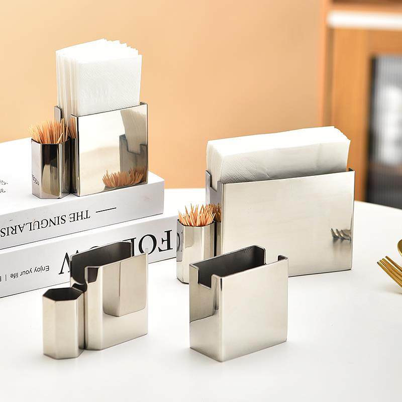 不锈钢酒店茶餐厅桌面餐巾座纸巾盒立式纸巾架牙签盒纸巾架牙线筒,收纳整理,纸巾架,淘宝优惠券,粉丝福利购,淘宝优惠卷
