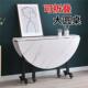 折餐见详情桌客厅家用圆桌多功能可移动叠折叠折叠餐桌小户型带轮