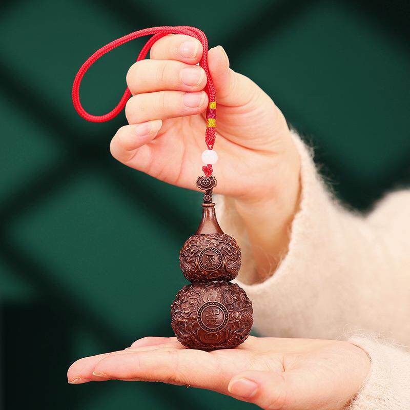 铜欣祥 紫铜吉祥如意葫芦摆件 家居办公室桌面小葫芦工艺品摆设