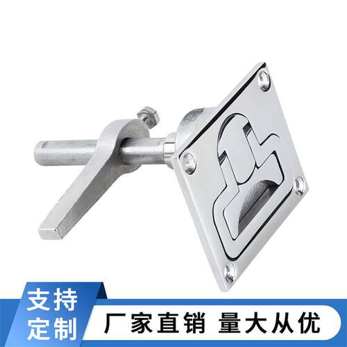 方地板锁 船用甲板储物拉环锁扣 游艇船舶拉手锁具拉环五金配件