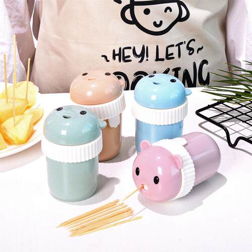 Automatic Toothpick Dispenser, Plastic Toothpick Holder, Cre