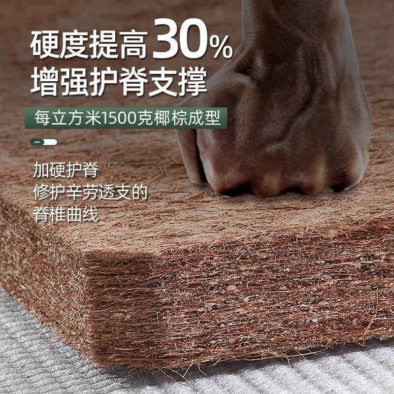 护脊家用棕垫1.8m天然环保椰棕垫可折叠棕榈租房硬床垫椰棕床垫