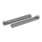 上翻内隐藏折叠门五金配件书柜门一拉得回旋门滑轨侧装 暗藏导轨道