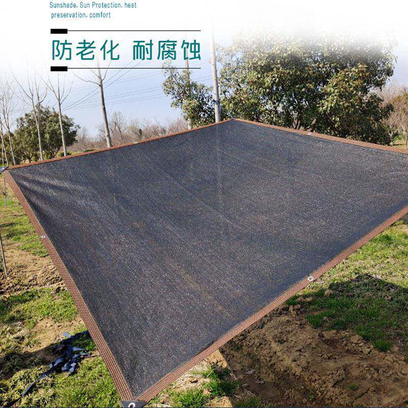 黑色遮阳网加厚加密包边打孔遮阴防晒网户外别墅庭院太阳网遮阳网