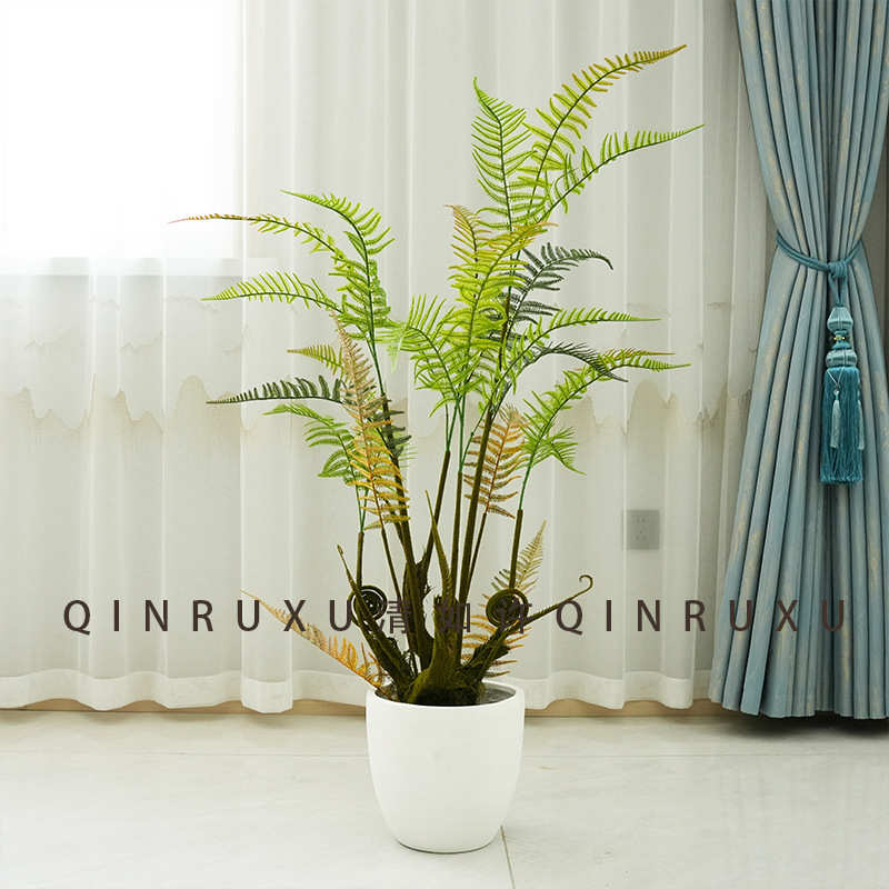 仿真树仿真猴头蕨金丝蕨波斯树新中式禅意蕨树园林庭院造景假绿植