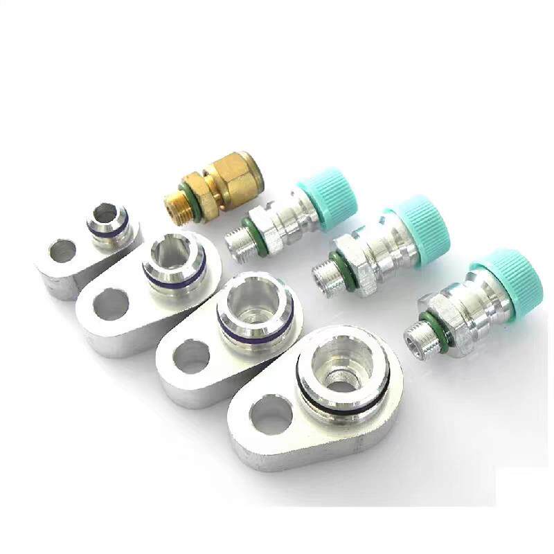 汽车空调压缩机环保3分压板堵漏接头管路检漏测查漏维修工具堵头