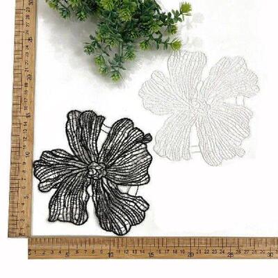 Garment Decoration Lace Fabric Flower Applique Handmade DIY