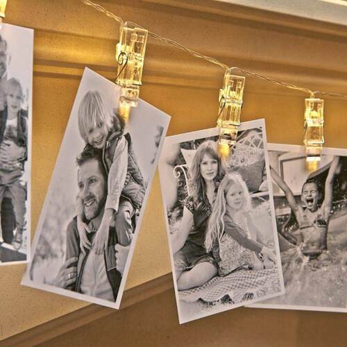 Photo Clip Light Banner Wedding Decoration Birthday Party De