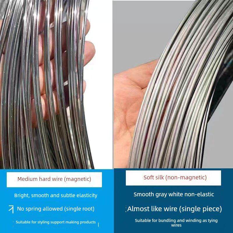 304不锈钢线单根捆扎不锈钢线钢丝软线葡萄架钢丝拉线晾衣绳钢丝