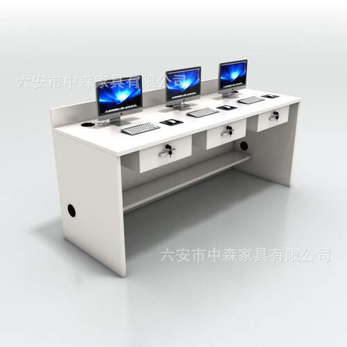 房产中公介办桌吧台待司前台接台公房产桌长条电脑桌带抽屉接待台