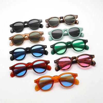 European and American Fashion Oval Leopard Print Sun Glasses