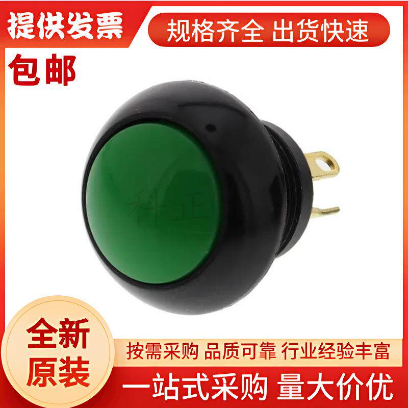 P9113125WOTTO绿色工业按钮开关面板安装瞬时操作5A28V直流