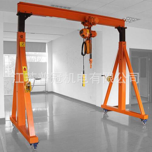 定制龙门架可移动手推小型龙门吊架起重机适配建筑机械汽车行业