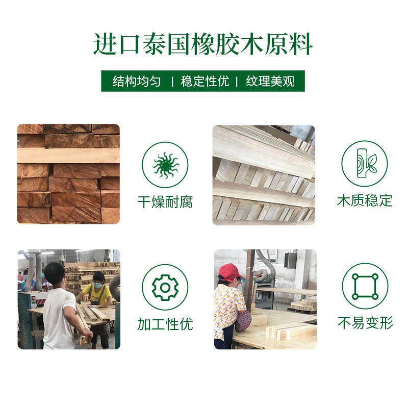 佛山源头直发可出口40mm橡胶木指接踏板楼梯柱子木制材料