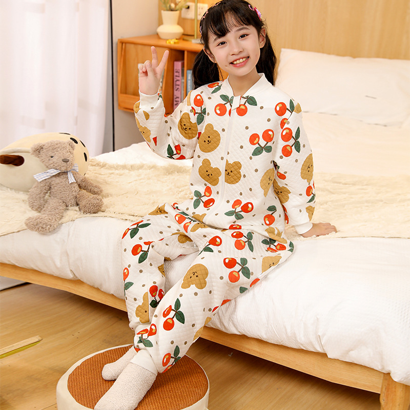 中大童分睡袋宝宝宝宝秋冬防踢被