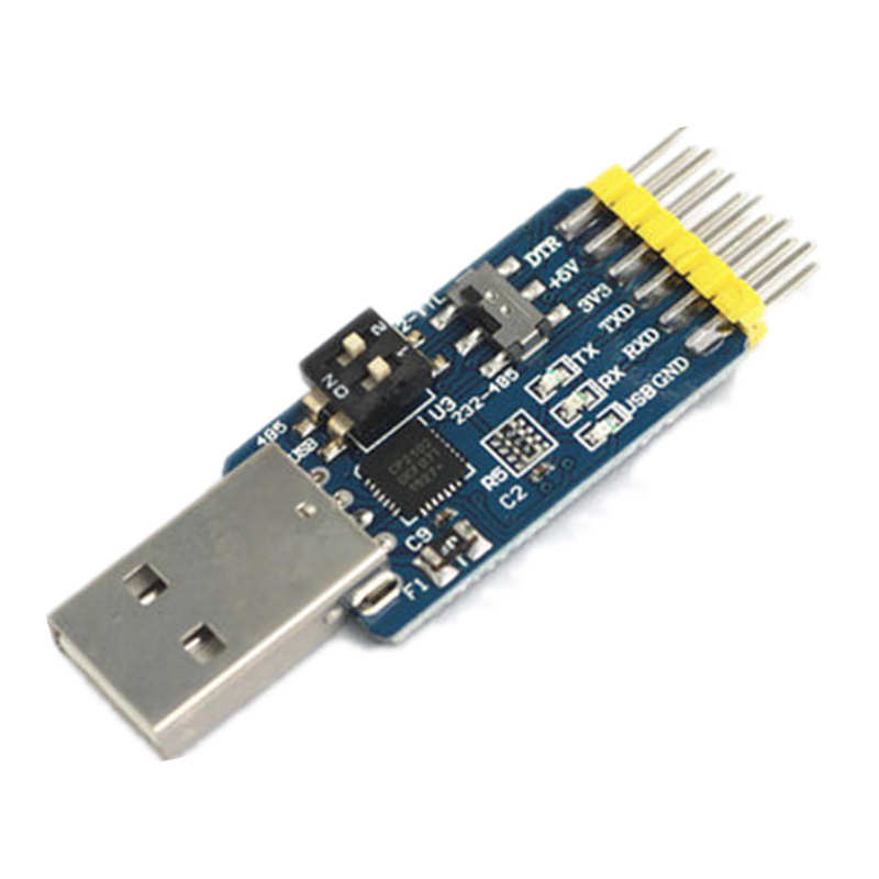 六合一多功能串口模块CP2102 usb转TTL485 232互转3.3V/5V兼容