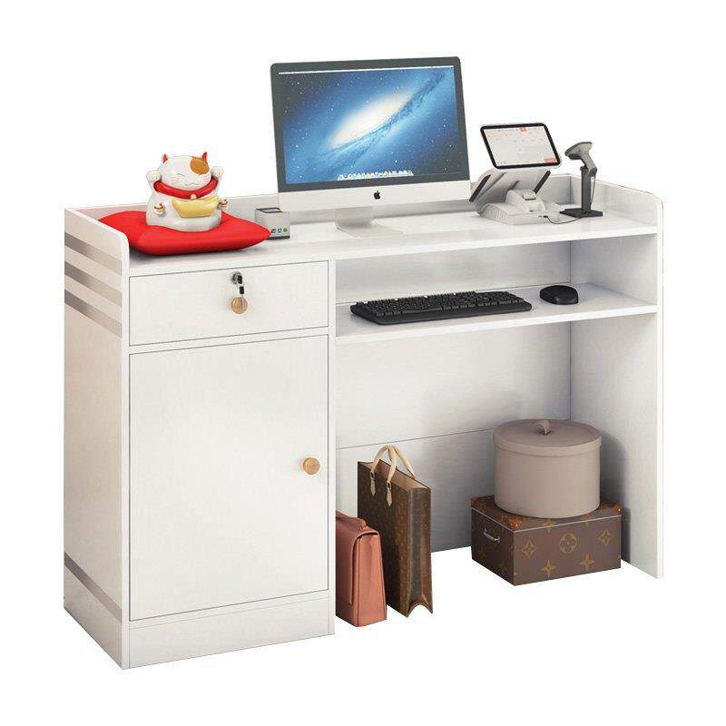 收银台小型简约现代便利店奶茶店接待台吧台美发店服装店柜台前台