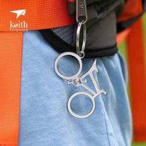KEITH铠斯钛登山扣快挂钥匙扣钛合金材质挂扣开瓶器车钥匙