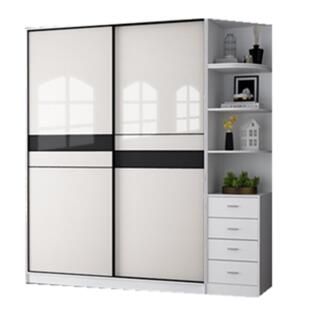 定制衣柜门推拉门定做极窄移门欧式简约实木耐磨无异味衣橱门包邮