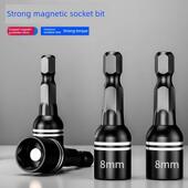 德国优质强磁钻头尾线套筒燕尾钉彩钢瓦8mm内六角头套筒高硬度