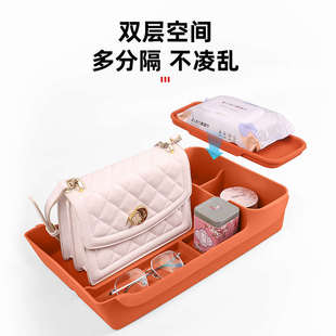 饰用品大全汽车专用配件 理想L6L7L8L9中控储物盒下沉硅胶垫车内装
