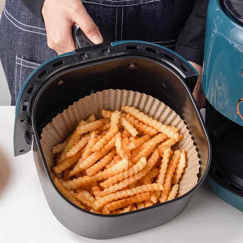 空气炸锅专用纸硅油纸食物家用一次性烘焙厨房耐高温防油锡托盘
