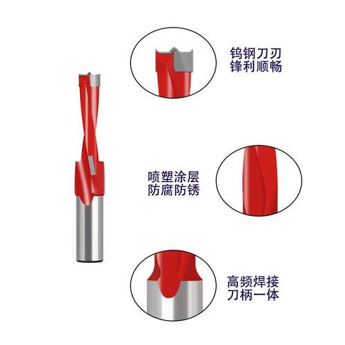 台阶排钻木工机械排钻正转反转合金开孔器三合一铰链木工钻头