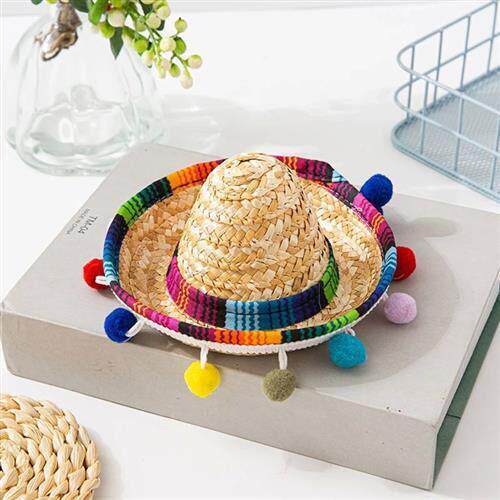 Mexican Small Hat Hair Hoops Sombrero Headbands Festival