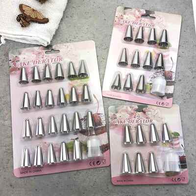 baking Cake Nozzle Cream Piping Fondant Rose Decorating Tool