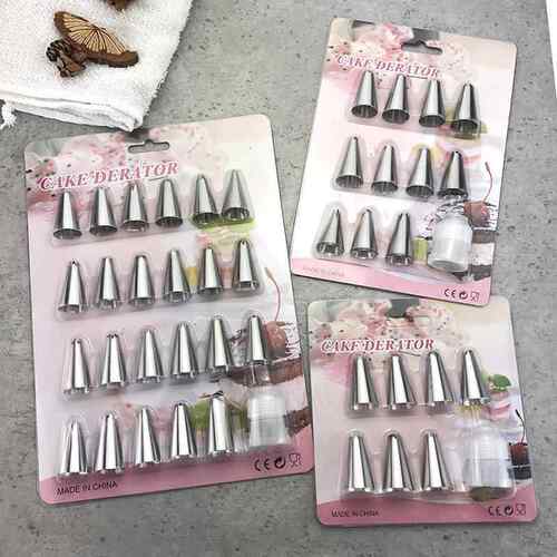 baking Cake Nozzle Cream Piping Fondant Rose Decorating Tool