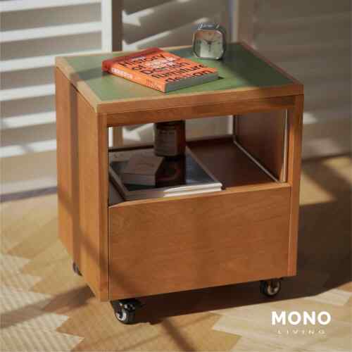 MONO | 卡尔可收纳床上桌移动全实木樱桃木中古包豪斯边柜床头柜