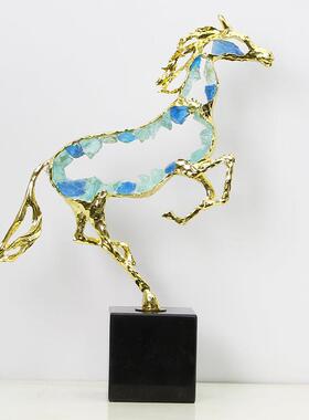 意现代轻奢创镂空骏KF-M516A马摆件办公室客厅玄关电视酒柜柜柜书