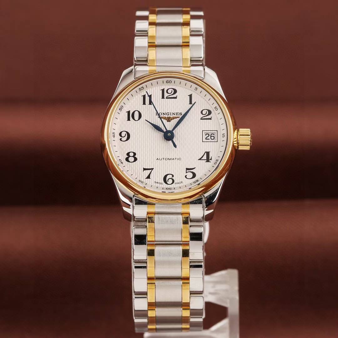 9.8新浪琴名匠手表女款18K金精钢日历自动机械女表L2.128.5.78.7