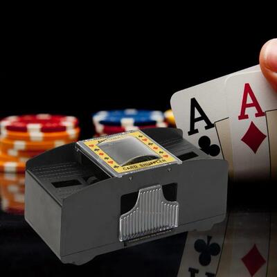 Automatic Card Shuffling Machine 1/2 Decks Electric Poker Ca