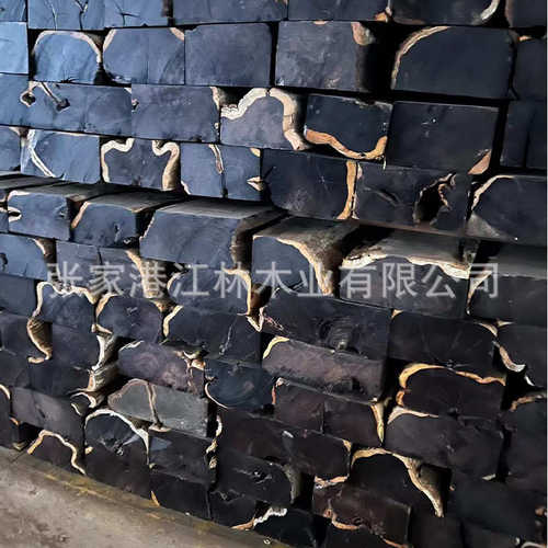 优价紫光檀乌木原木木材批发小件用材家具材工艺品料紫光檀木批发