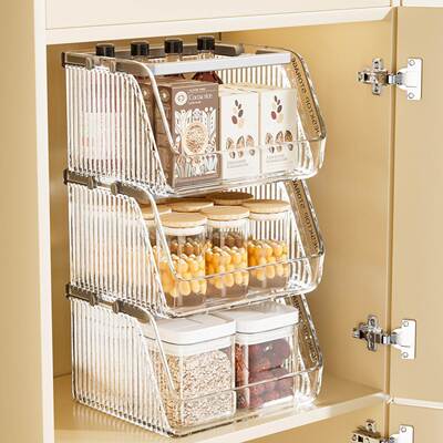 Large Capacity Stackable Storage Baskets for Home Use: Handh
