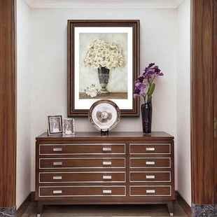 饰画油画花卉大气走廊挂画复古田园风壁画餐厅墙画 玄关装 美式 风格