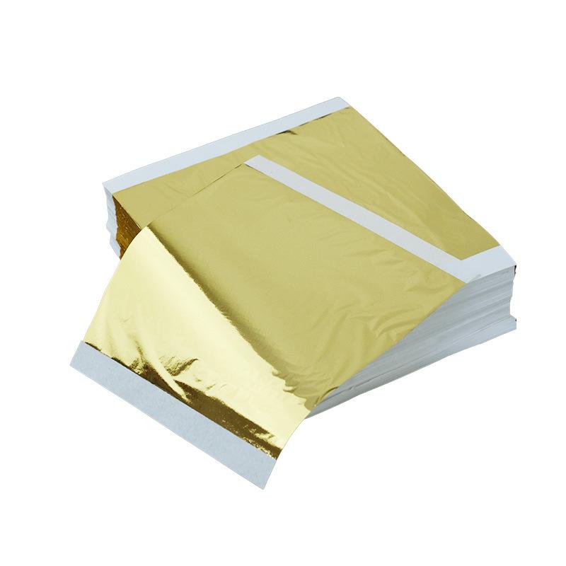 金箔纸14X14蓝底A金泊金银铜箔方形14*14cm手抓箔仿金箔