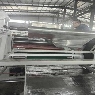 硅酸铝刺毯铝箔贴面机玻璃纤维卷毡热复合机布橡塑棉贴WEY-5玻针